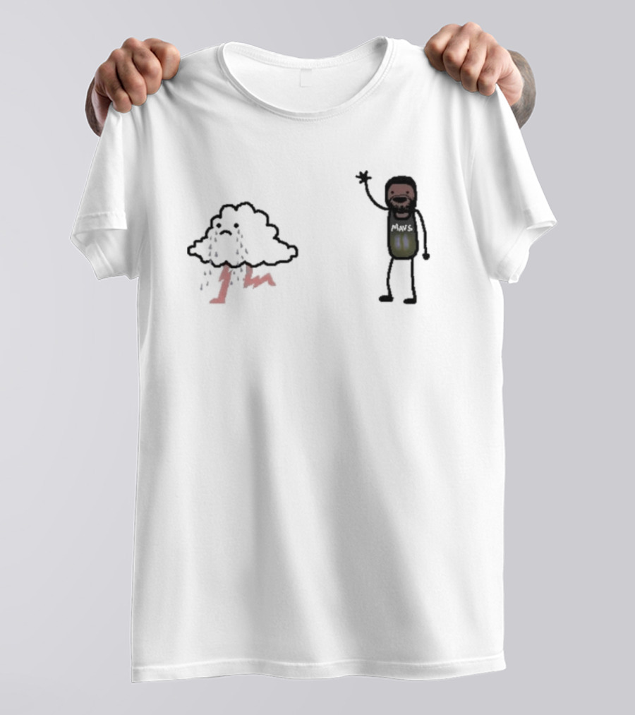 Bye-rie Irving Mars NBA Paint Cloud Storm T-Shirt