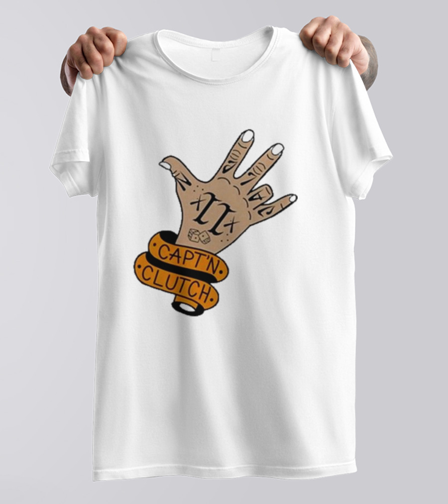 Cap’n Clutch Five Dice Hand Tattoo T-Shirt