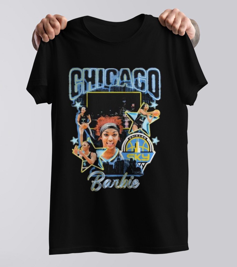 Chicago Sky Barbie Basketball Chicag0 Images T-Shirt