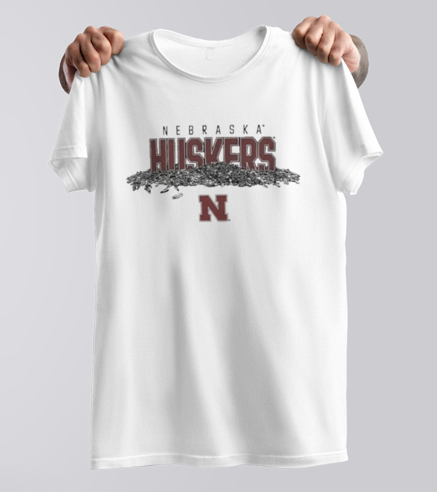 Nebraska Huskers Baseball Sunflower Seeds Logo N T-Shirt