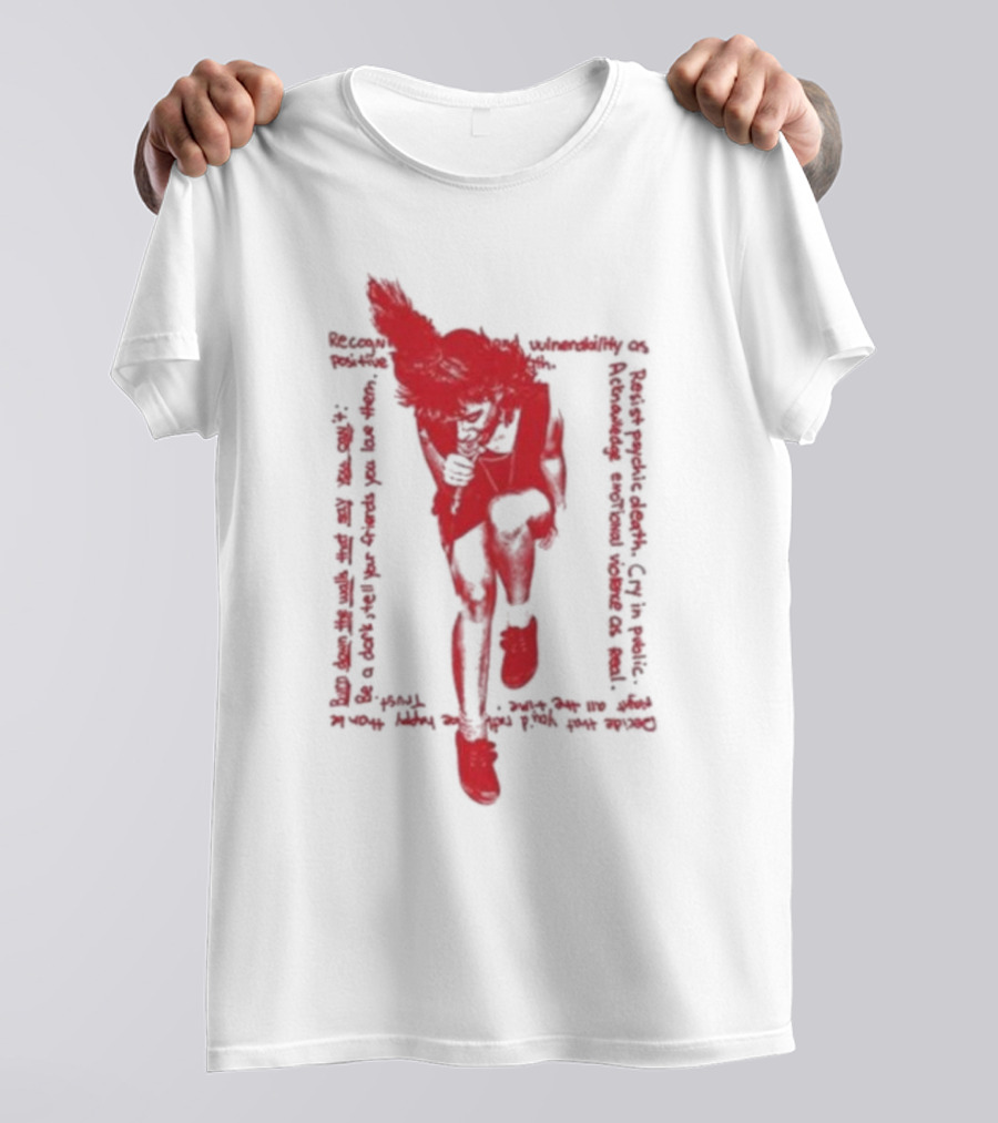 Rebel Girl Kathleen Hanna Run Fast Vulnerability Comfort Feminist Power T-Shirt