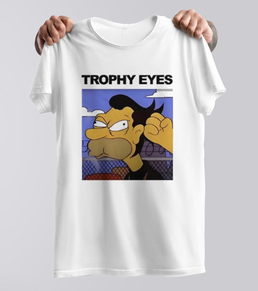 Trophy Eyes Angry Lenny Fence Background T-Shirt