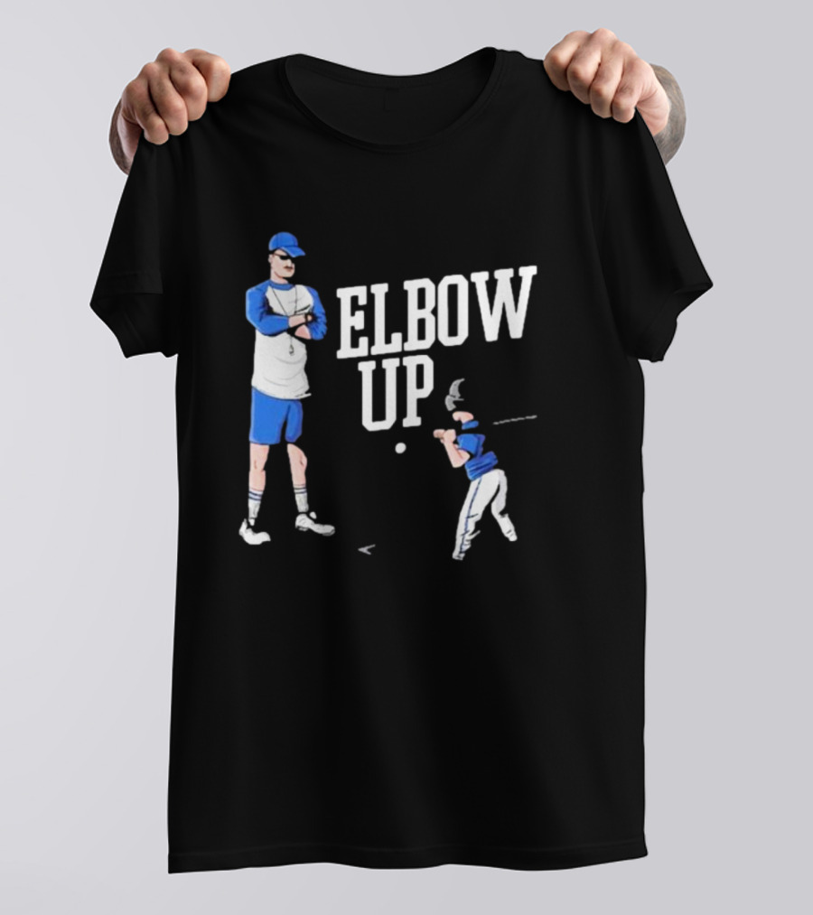 Middleclassfancy Baseball Coach Elbow Up T-Shirt