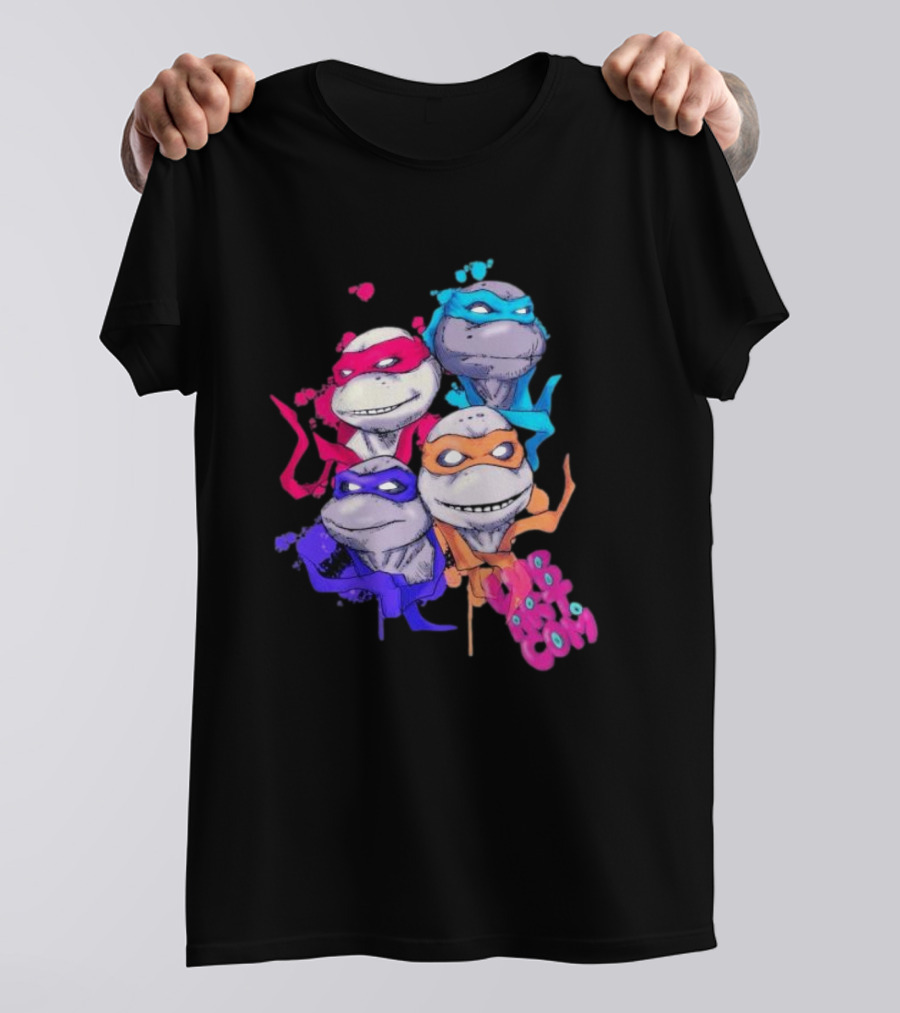 Neon TMNT Characters Pop T-Shirt