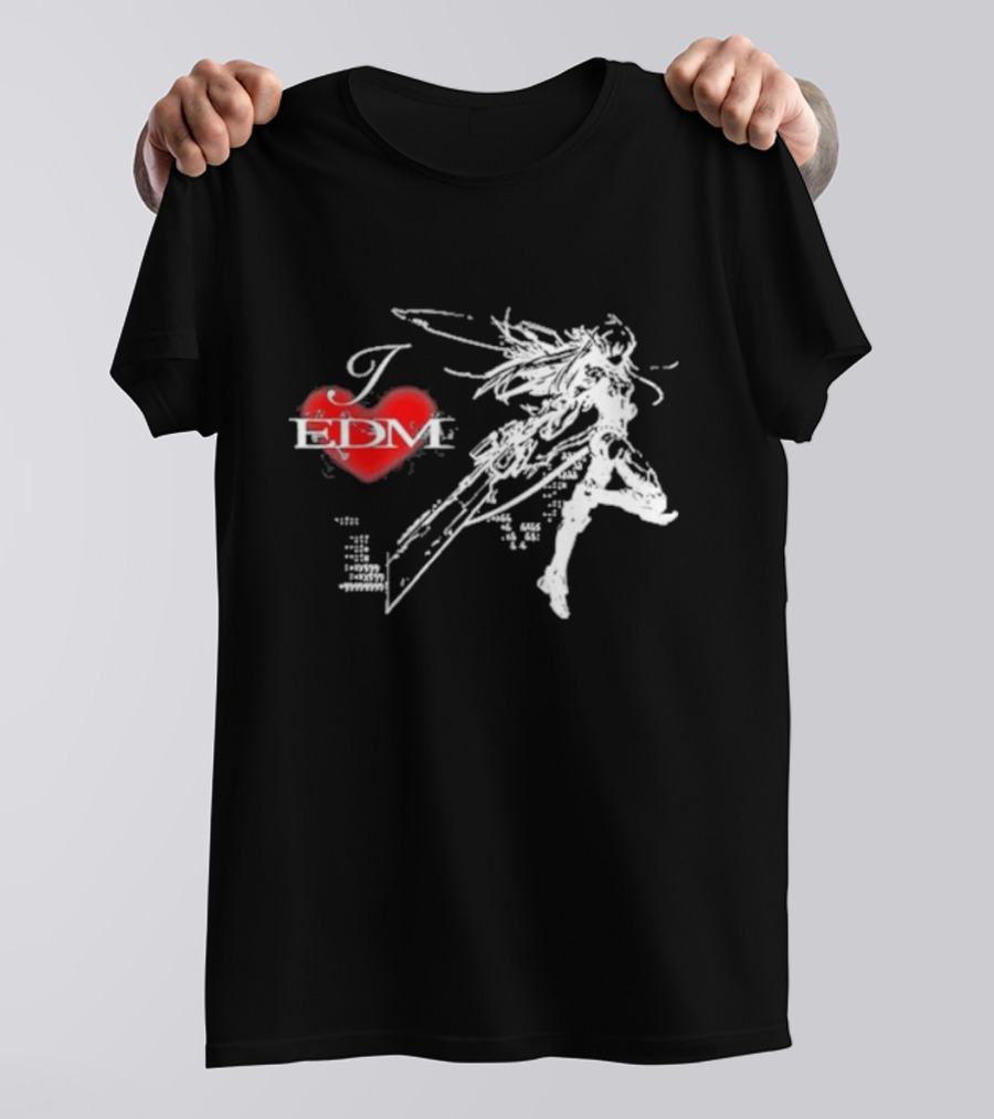 Ninajirachi I Love EDM Cyber Warrior Dance Fusion T-Shirt