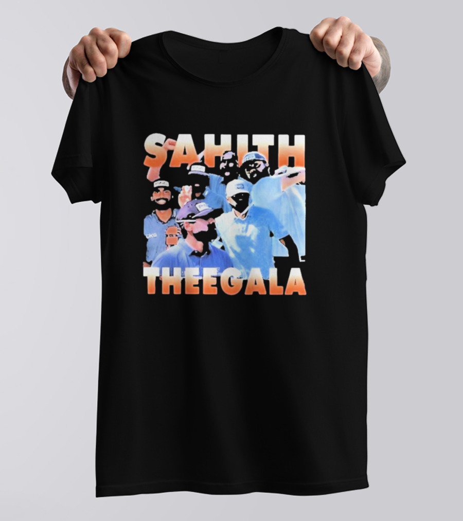 Sahith Theegala Celebratory Golf Moments T-Shirt