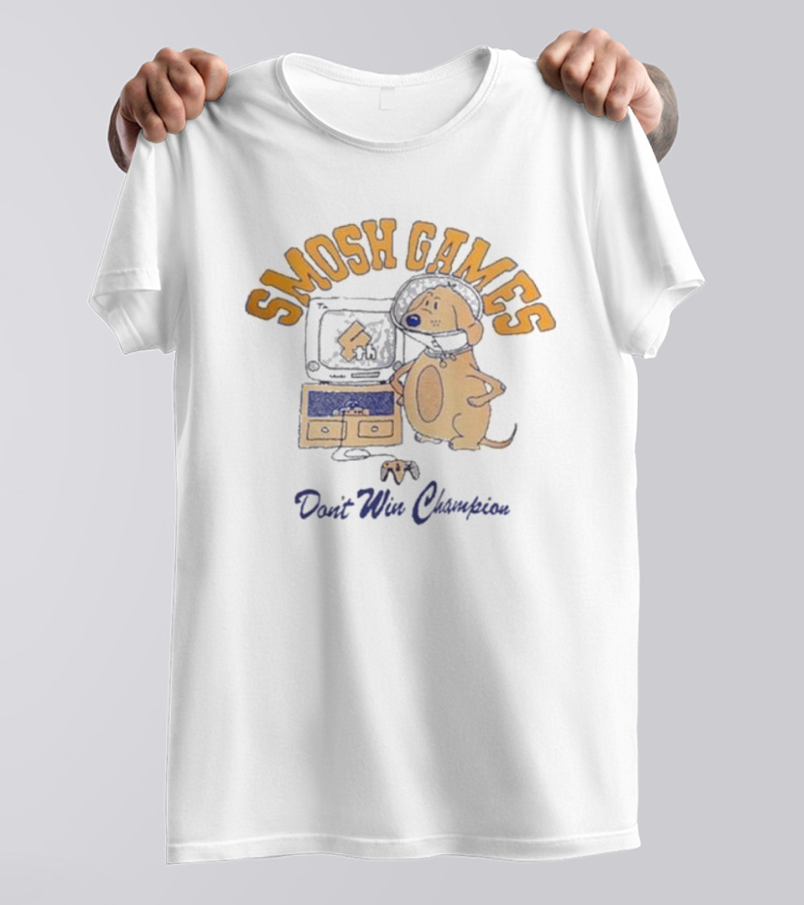 Smosh Games Don't Win Champion Dog T-Shirt