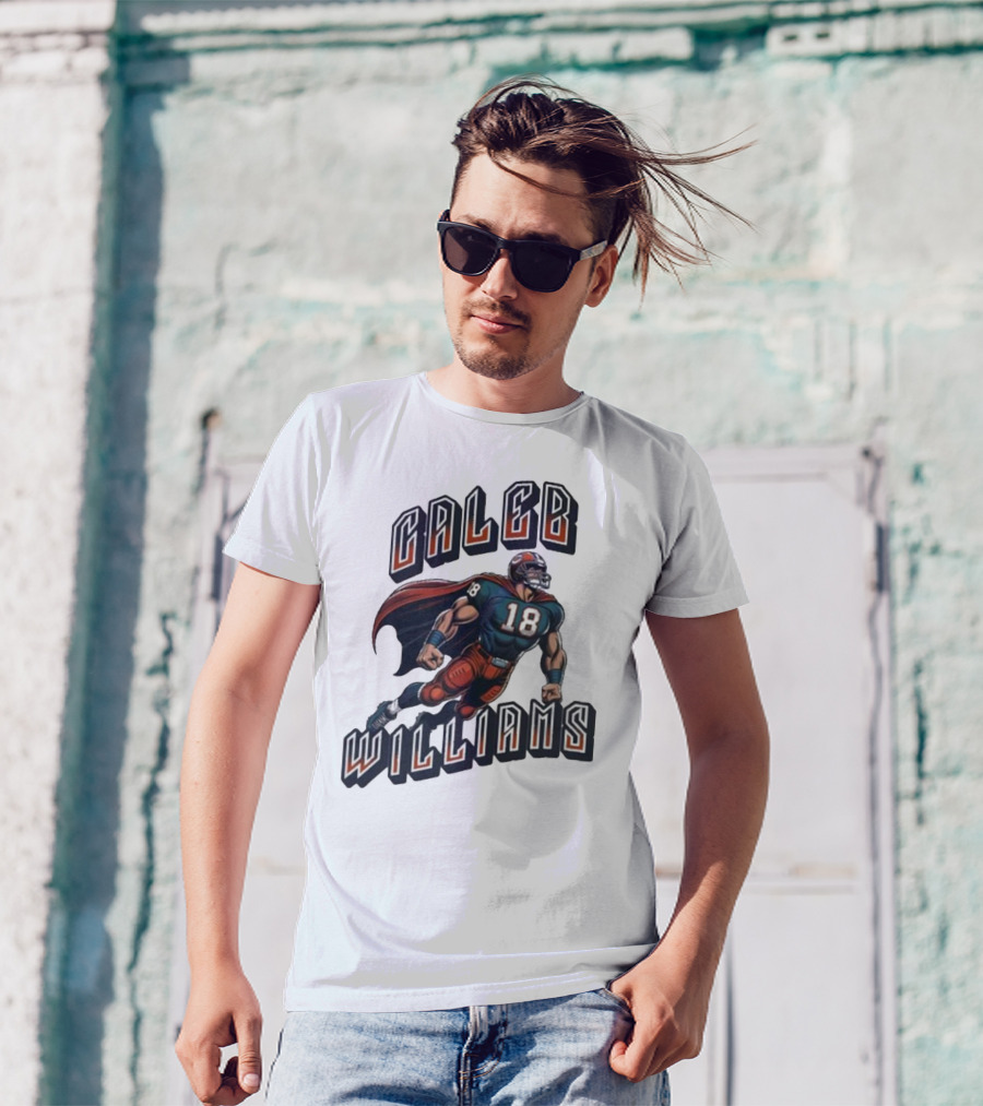 Caleb Williams Football Heroic Number 18 Superhero T-Shirt