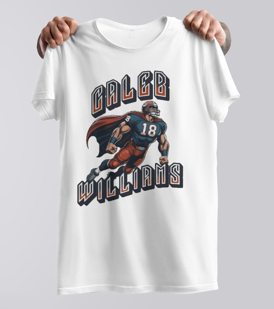 Caleb Williams Football Heroic Number 18 Superhero T-Shirt
