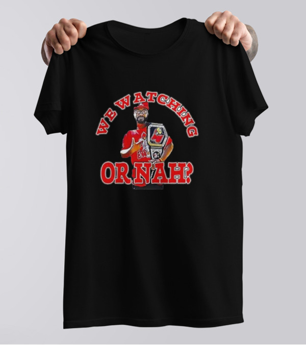 We Watching Or Nah? Champion Belt Guy T-Shirt