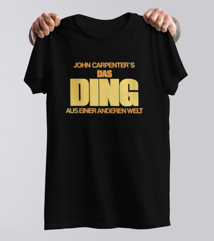 John Carpenter's Das Ding Aus Einer Anderen Welt Classic Horror Movie Title Text T-Shirt