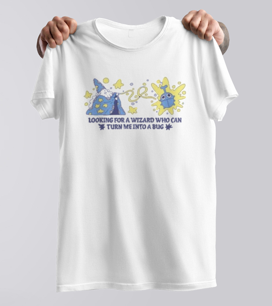 Koboldscrossing Looking For A Wizard Who Can Turn Me Into A Bug Stars Potion Hat Magic T-Shirt