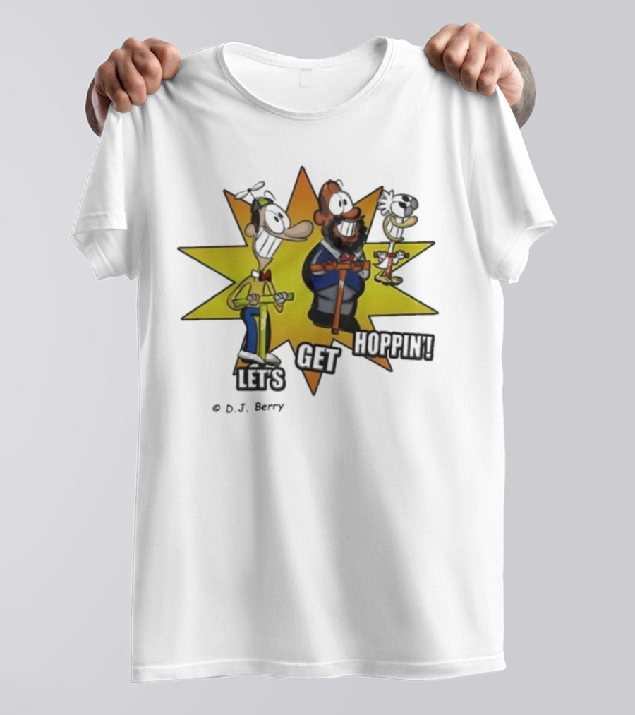 Let's Get Hoppin D.J. Berry Comic Burst T-Shirt