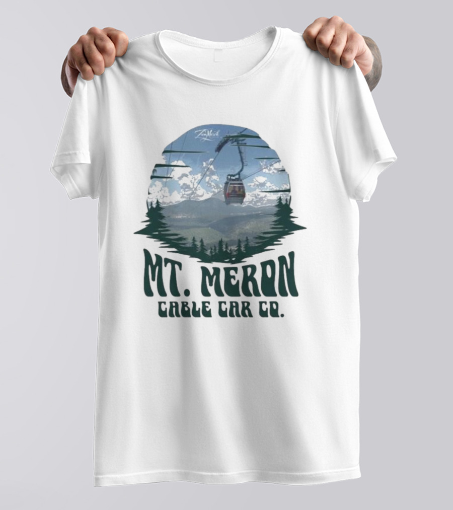 Mt Meron Cable Car Co Scenic Mountain Forest Adventure T-Shirt