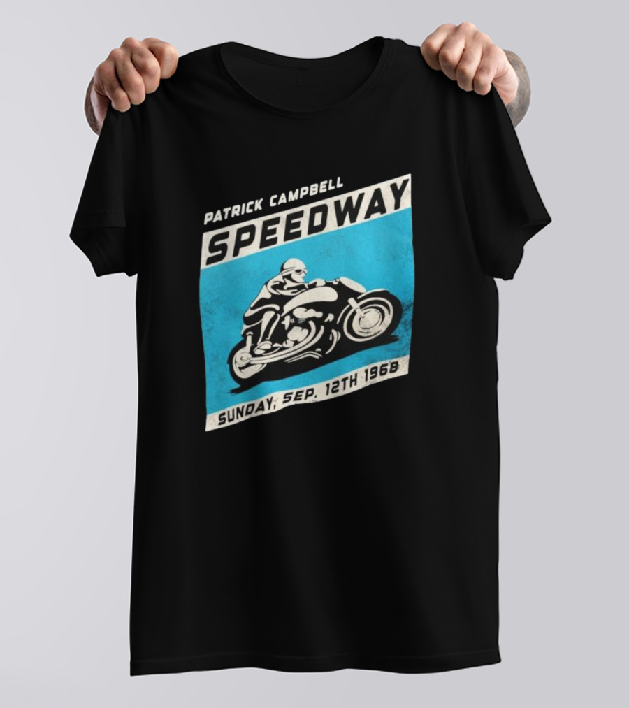 Patrick Campbell Speedway Motorcycle Racing Sunday Sep 12th 1968 T-Shirt