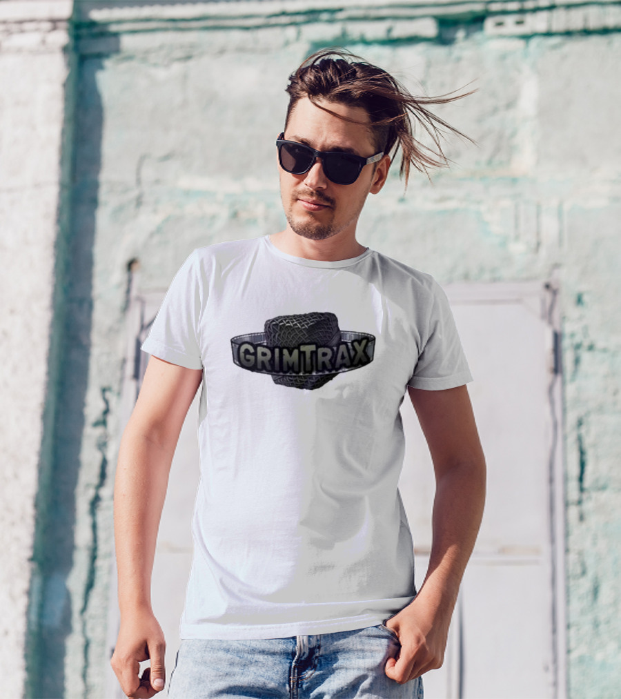 Rifftrax Grimtrax Spinning Tire T-Shirt