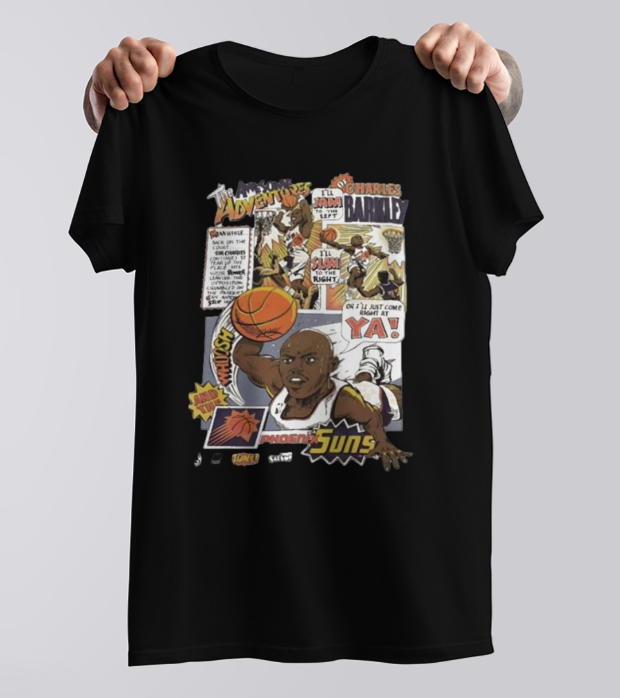 The Adventures Charles Barkley Phoenix Suns Comic Vintage 90s Salem Sportswear T-Shirt