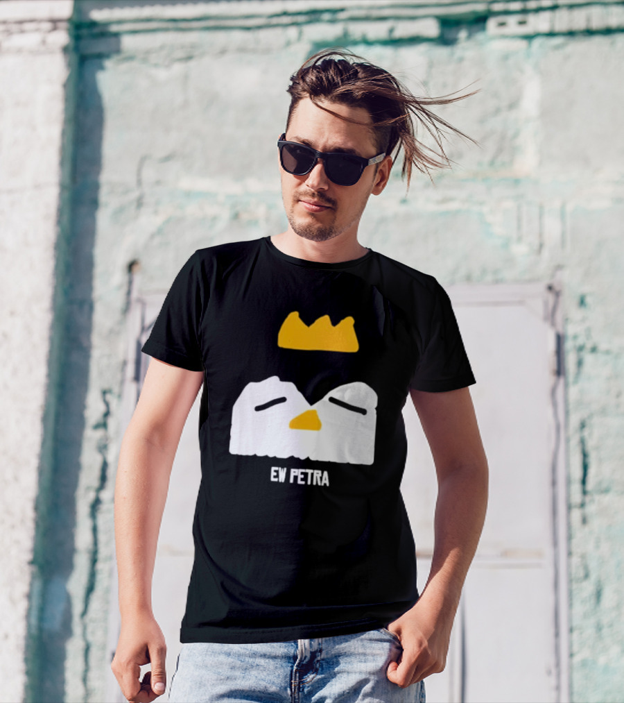 Petra Groaning Crown Face Icon Ew Text T-Shirt
