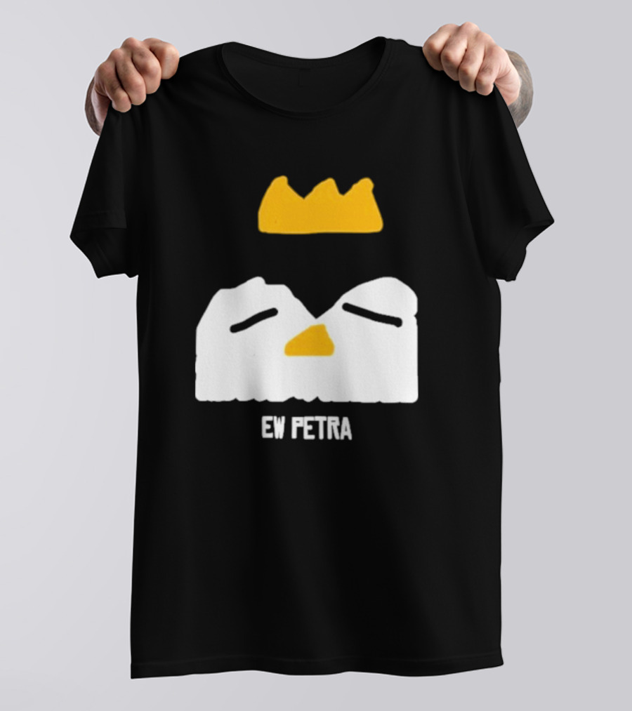 Petra Groaning Crown Face Icon Ew Text T-Shirt