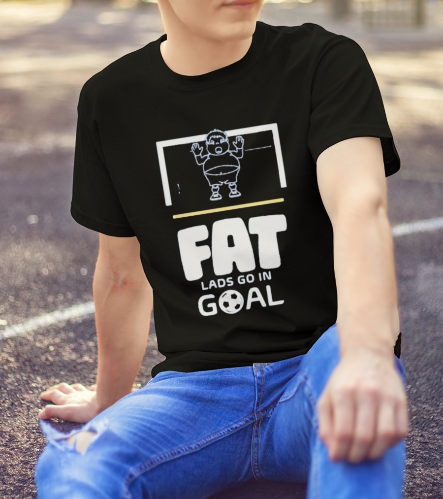 Fat Lads Go In Goal FLGIG Football T-Shirt