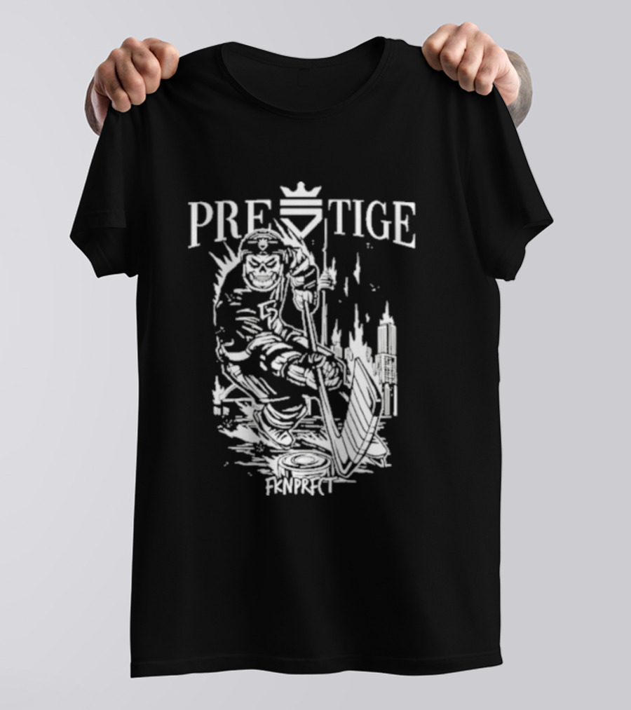 Prestige Fknprfct Toronto Hockey Player City Skyline T-Shirt