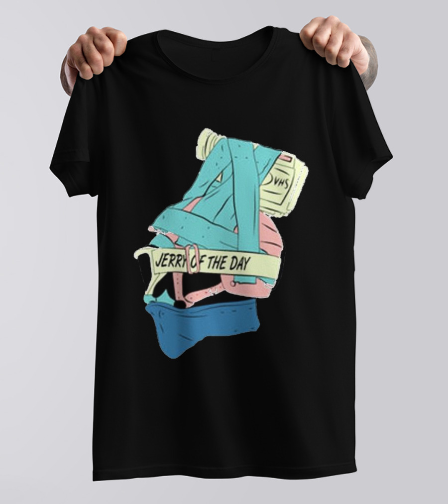 Jerry Of The Day VHS Straps Multicolor Gear T-Shirt