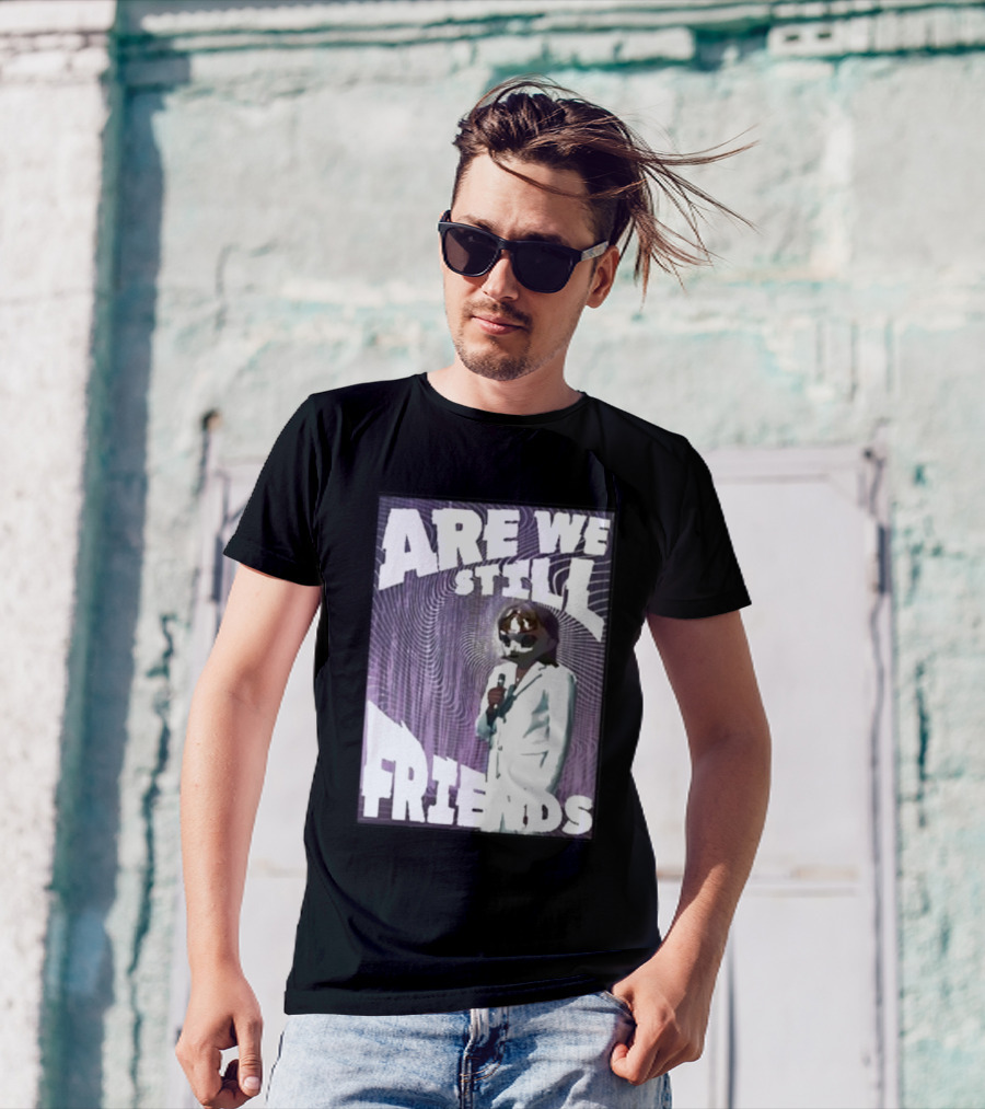 Are We Still Friends Retro Microphone T-Shirt