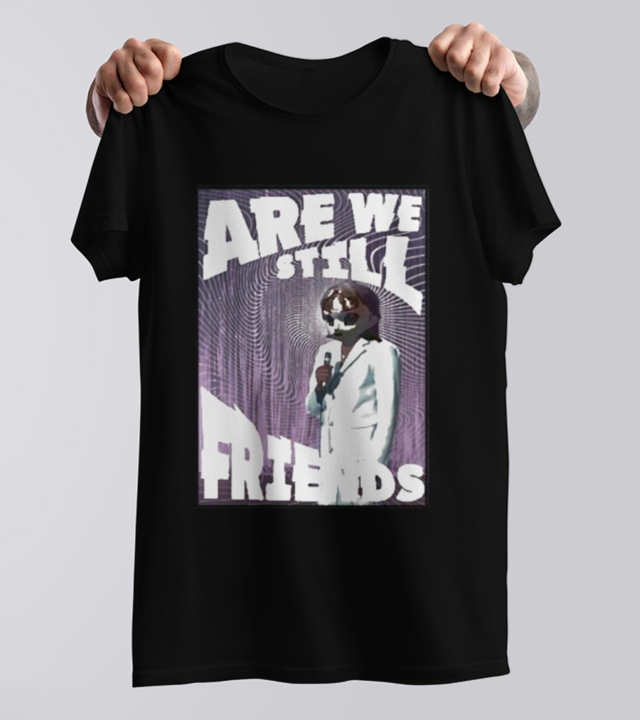 Are We Still Friends Retro Microphone T-Shirt