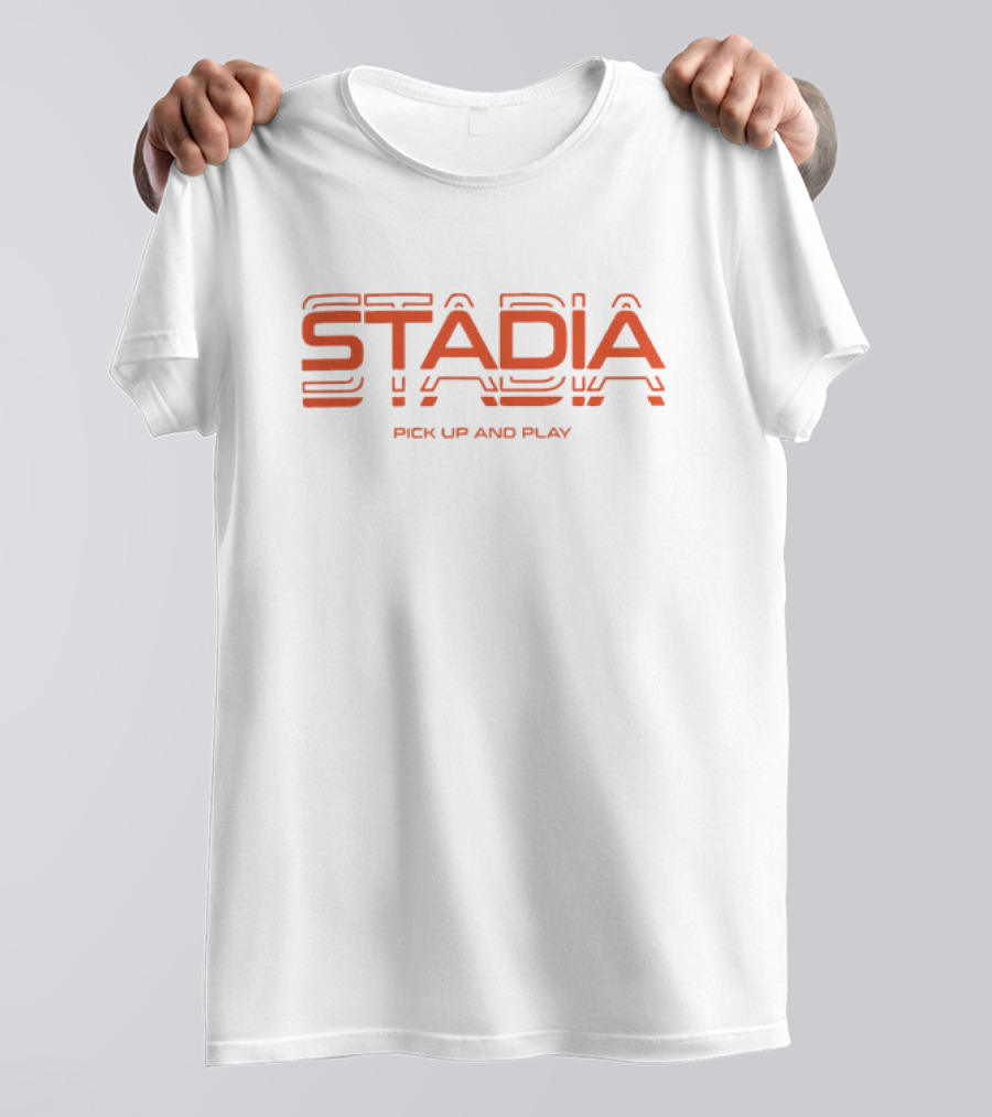 STADIA Pick Up And Play Gaming Dad Merch T-Shirt