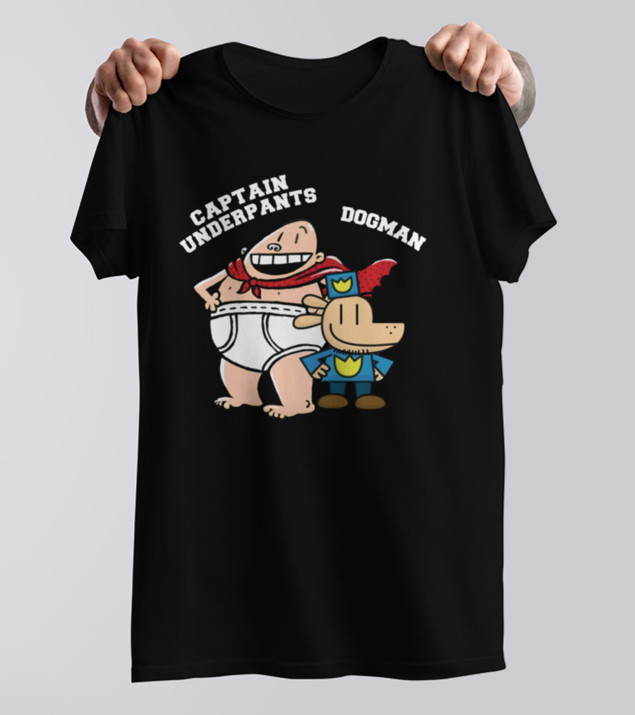 Captain Underpants And Dogman Fun Characters Duo T-Shirt