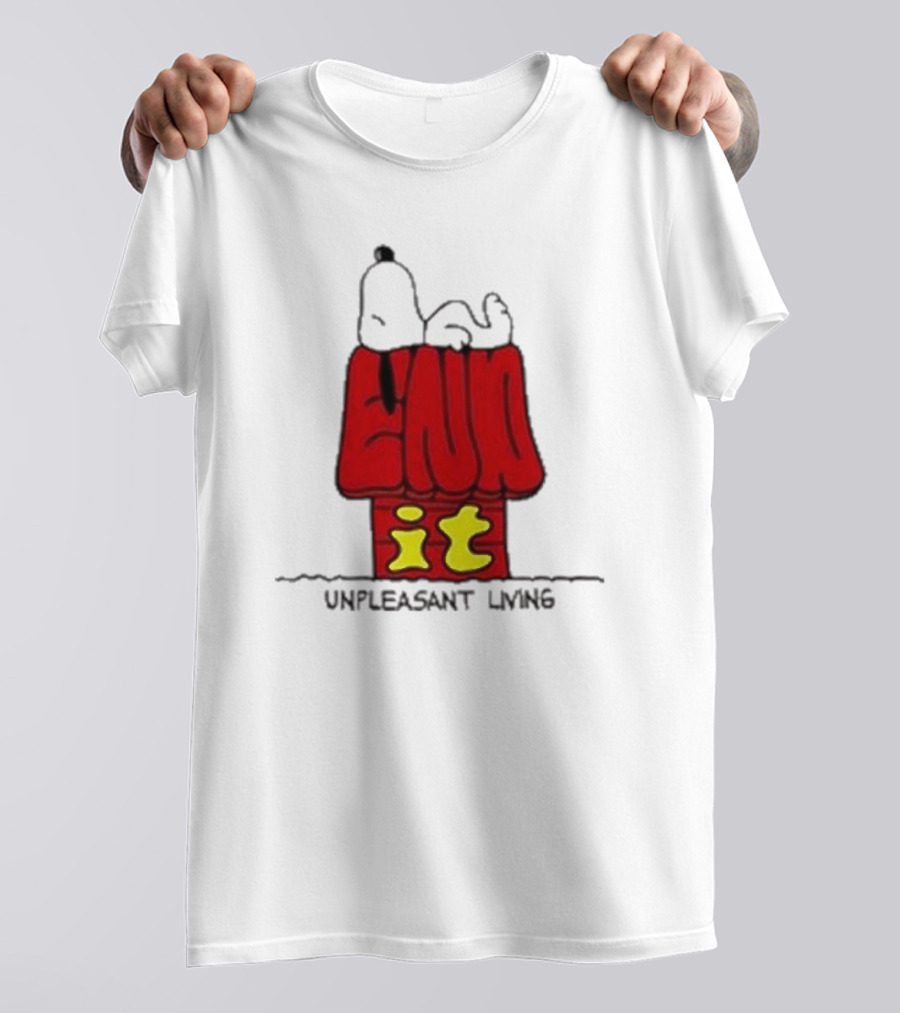 End It Unpleasant Living Pistachio Gallery Doghouse T-Shirt