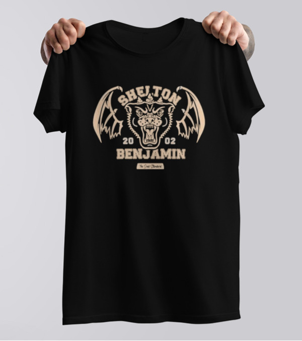 Shelton Benjamin 2002 The Gold Standard Winged Tiger T-Shirt