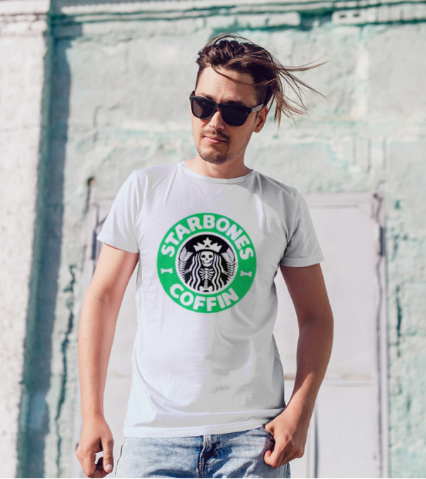 Starbones Coffin Skeleton Emblem T-Shirt