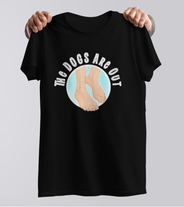 The Dogs Are Out Bare Feet Circle T-Shirt
