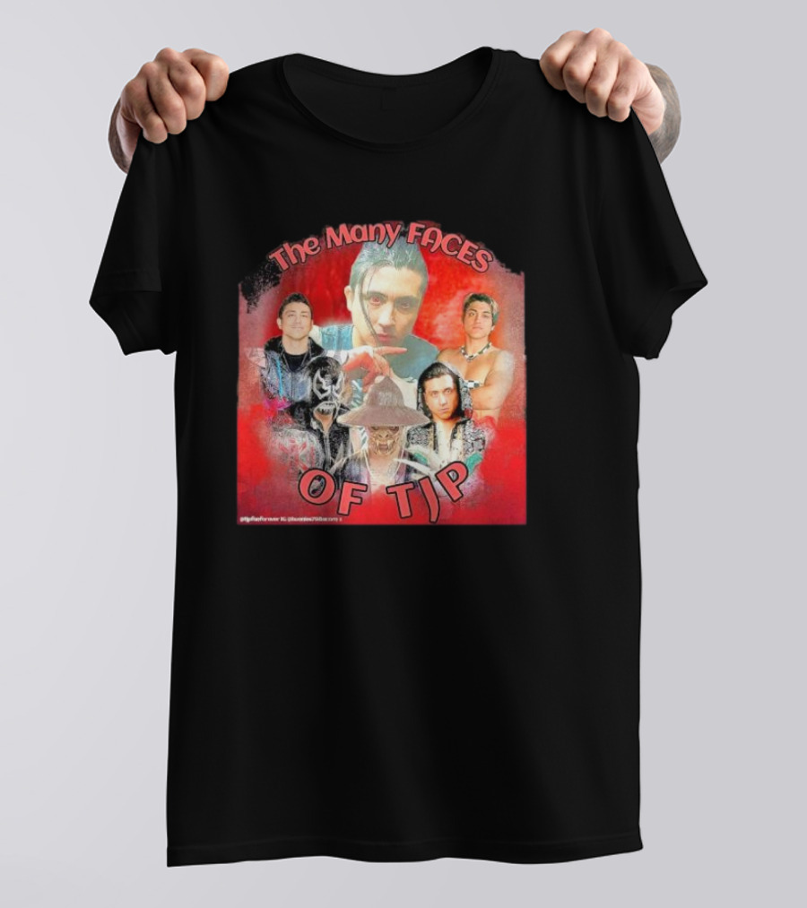 The Many Faces Of TJP Wrestler Transformations And Characters T-Shirt