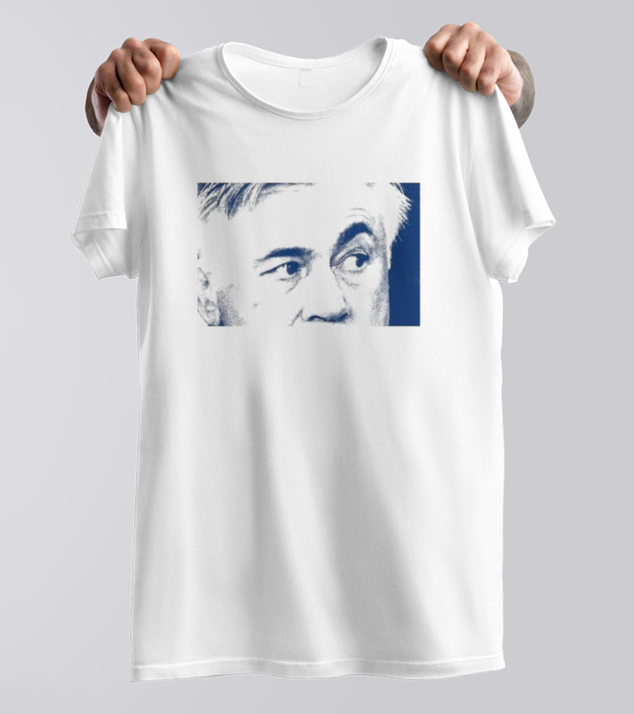 Don Carlo Ancelotti Eyes AOF Images In Blue T-Shirt