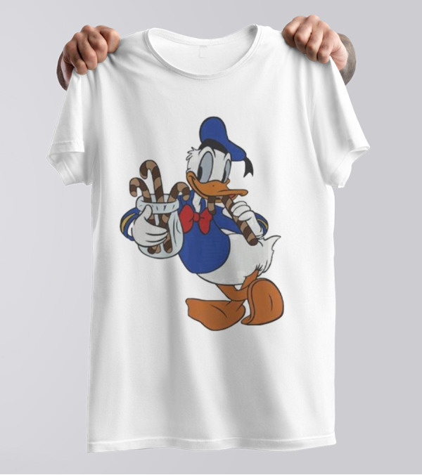 Donald Duck Festive Candy Canes T-Shirt