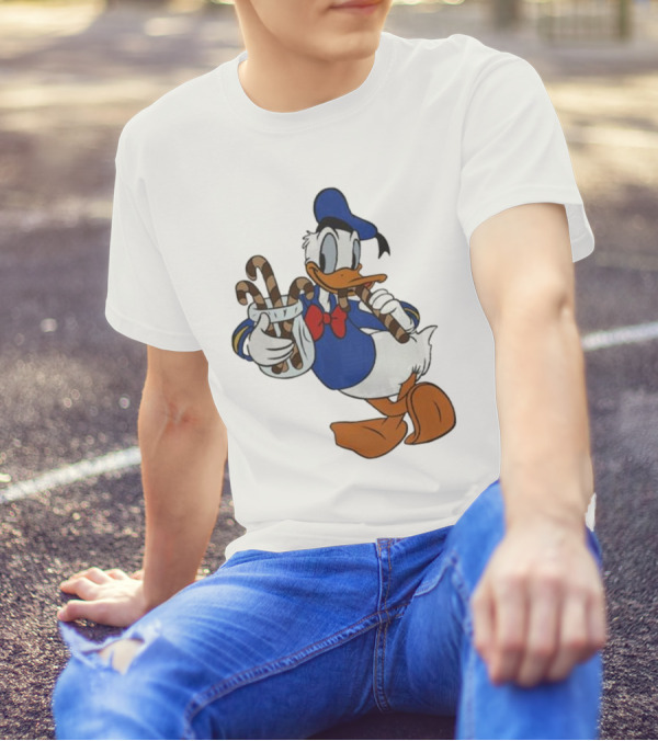 Donald Duck Festive Candy Canes T-Shirt