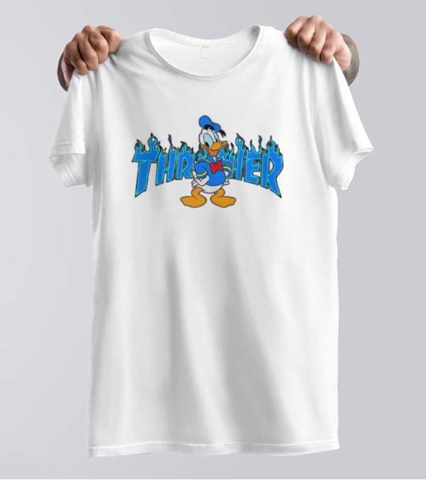 Donald Duck Thrasher Flame T-Shirt