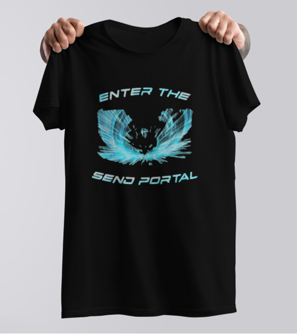 Enter The Send Portal Wings Burst T-Shirt