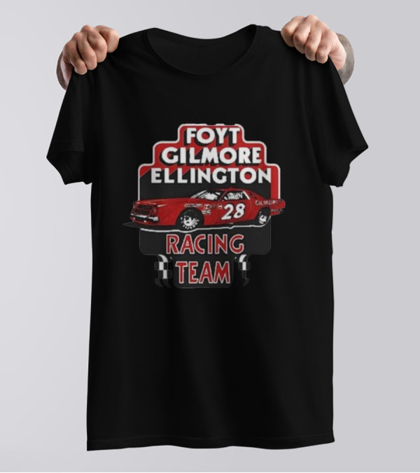 Foyt Gilmore Ellington Racing Team Car 28 Retro Motorsport T-Shirt