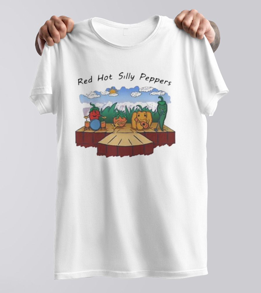 Red Hot Silly Peppers Vegetable Band Performance On Stage T-Shirt