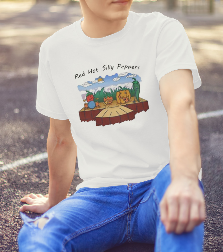Red Hot Silly Peppers Vegetable Band Performance On Stage T-Shirt