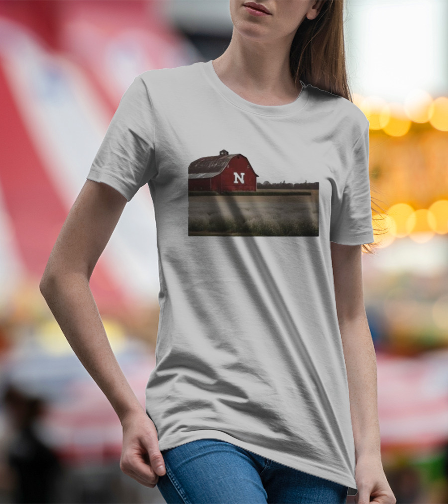 Husker Barn Nebraska Red Barn N T-Shirt