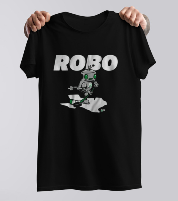 Jason Robertson Robo Hockey Robot T-Shirt