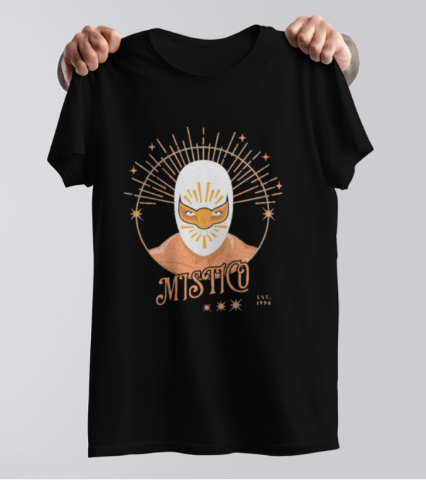 Mistico Est 1998 Wrestling Iconic Masked Starburst T-Shirt