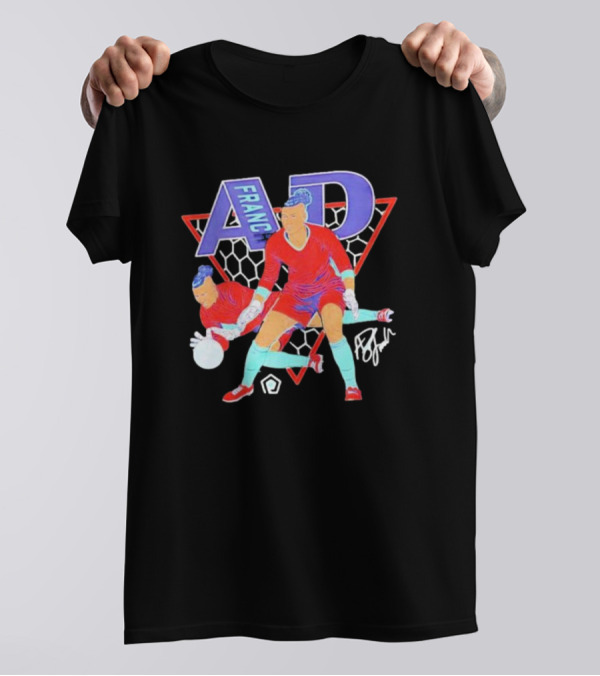 AD Franch Goalkeeper Caricature Signature Soccer T-Shirt