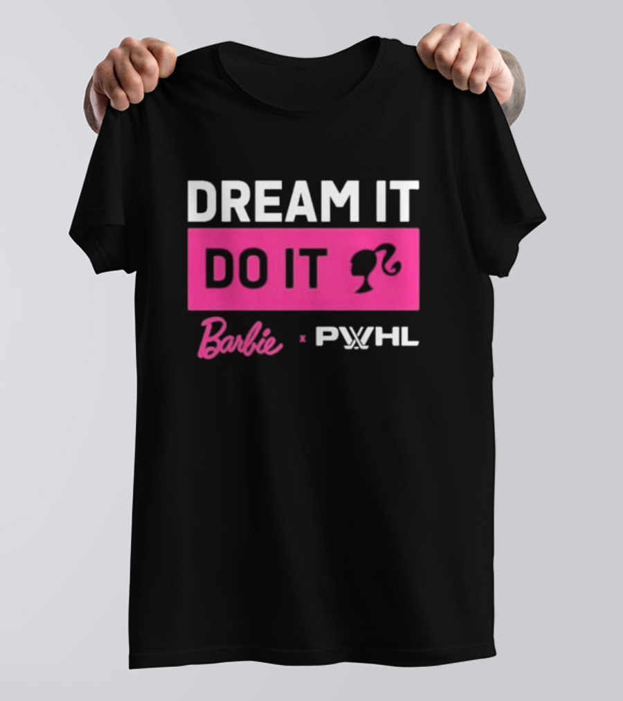 Barbie Dream It Do It X PWHL Collaboration T-Shirt