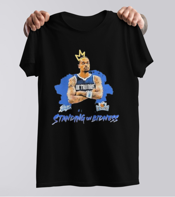 We Talk Mavs Jeff Skin Wade Standing On Bidness Crowned Art Basketball Motif T-Shirt
