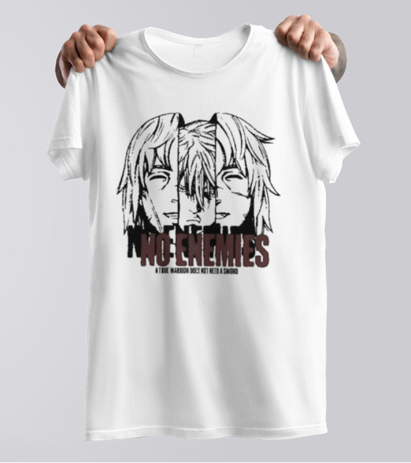 No Enemies A True Warrior Does Not Need A Sword Soul King Manga Faces T-Shirt